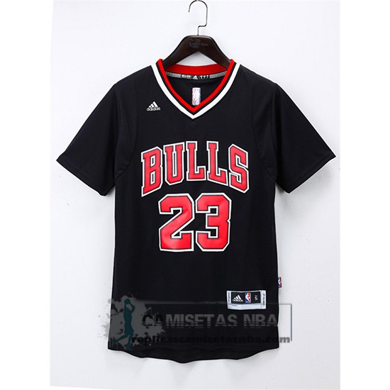 Camiseta Manga Corta Bulls Jordan Negro